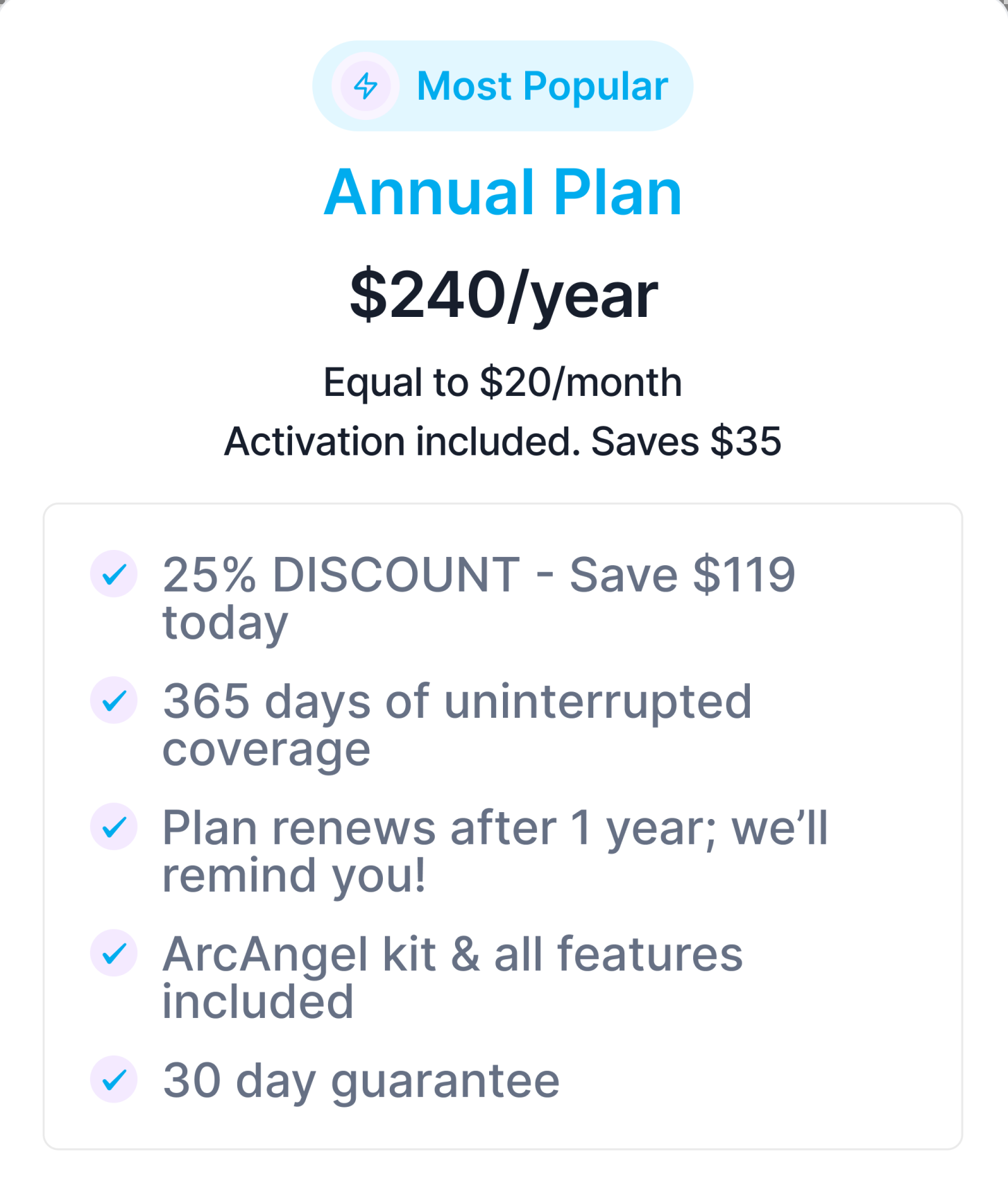Choose Annual & Save